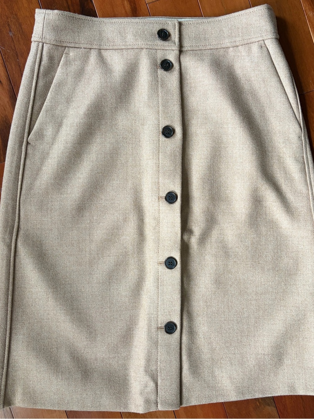 J. Crew Button-Front Skirt
